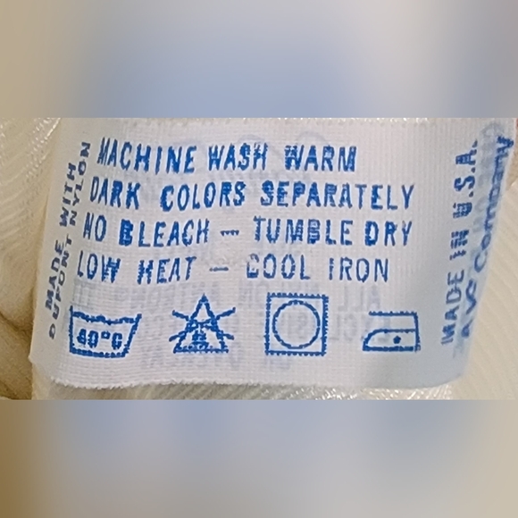 Vintage Lace 2 Piece Nylon Long Night Gown w Robe Set Embroidered Vanity Fair - Picture 14 of 15